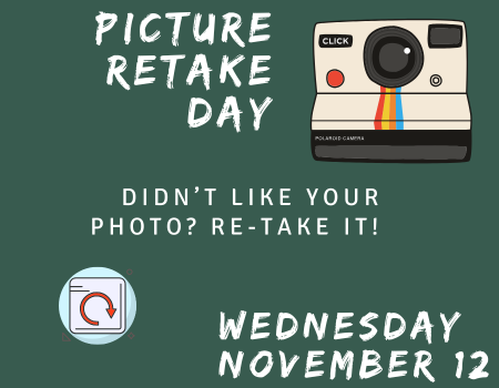  Picture Retake Day is November 12